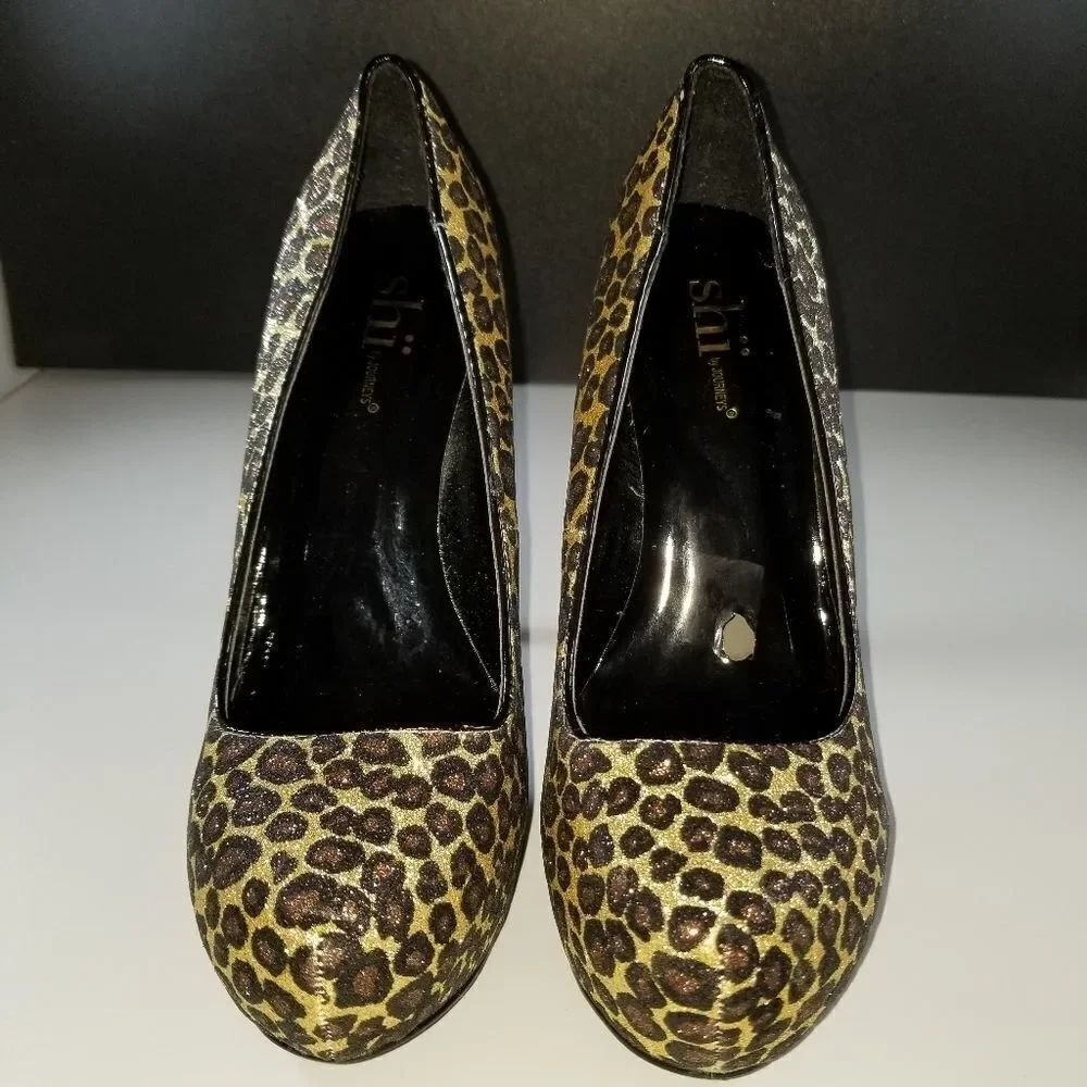 WOMEN"S ANIMAL PRINT STILETTOS PUMP SHOES - Picture 4 of 15